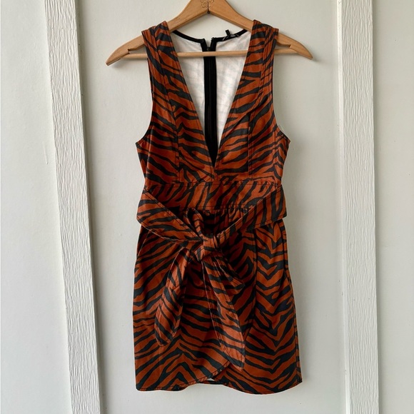 Marissa Webb  Jones Heavy Canvas Print Dress in Animal Print - Picture 7 of 7